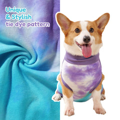 TORJOY dog recovery suit features male/female openings for litter tray use.