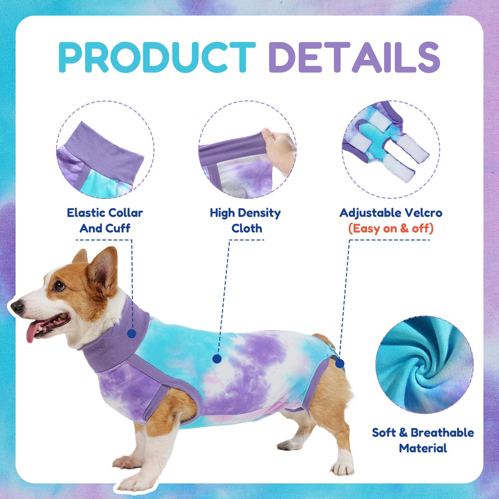 TORJOY dog recovery suit serves as an E-collar alternative, offering flexibility.