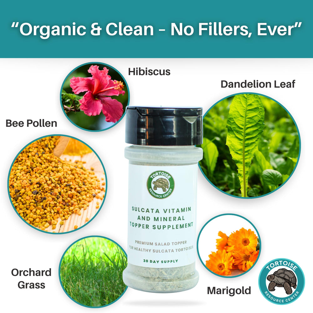 Tortoise Resource Center high-fiber formula supports digestion in sulcatas.
