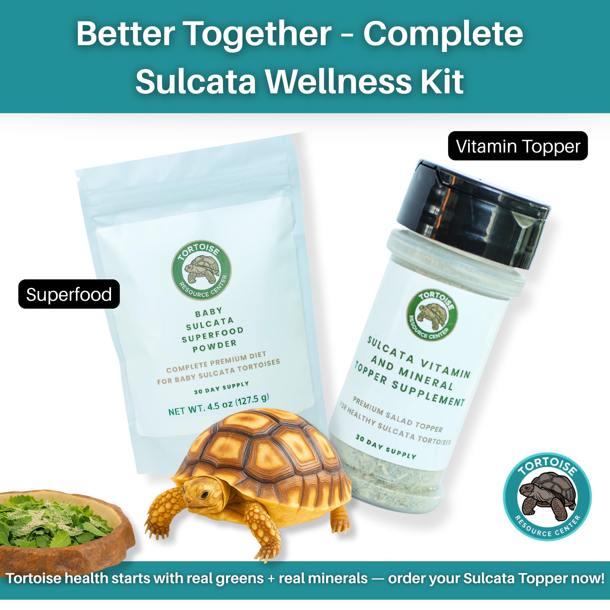 Tortoise Resource Center usa-made topper with quality assurance label.