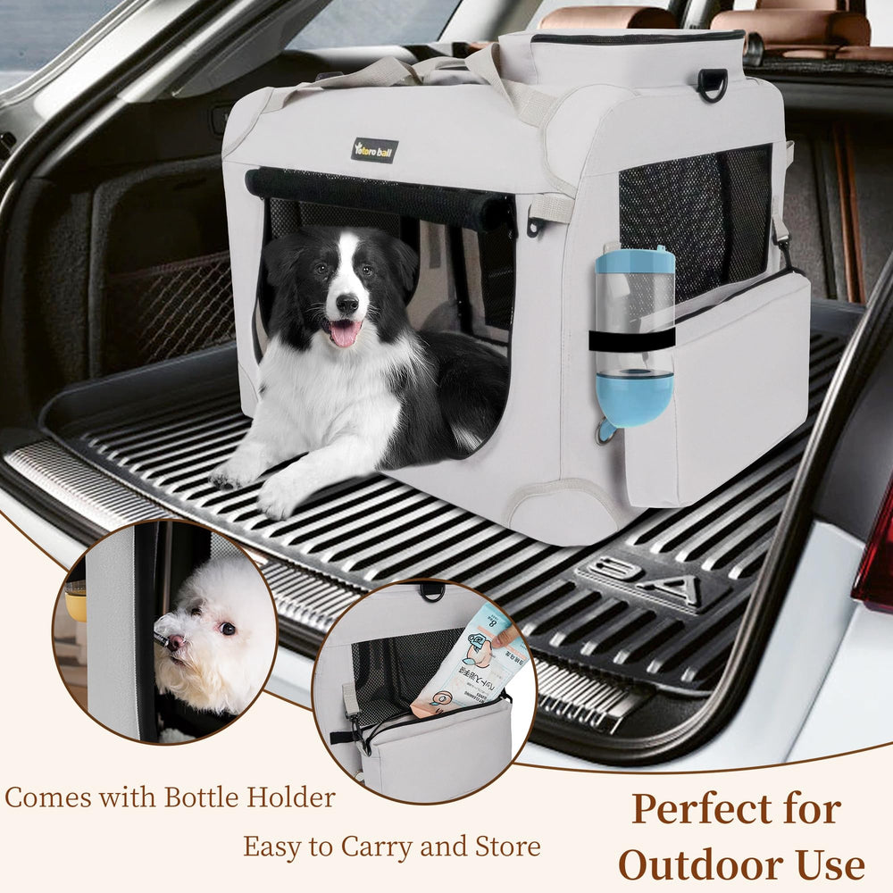Totoro Ball carrier with harness strap for enhanced pet security during moves.
