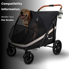 Totoro Ball dog stroller breathable mesh window for airflow and visibility