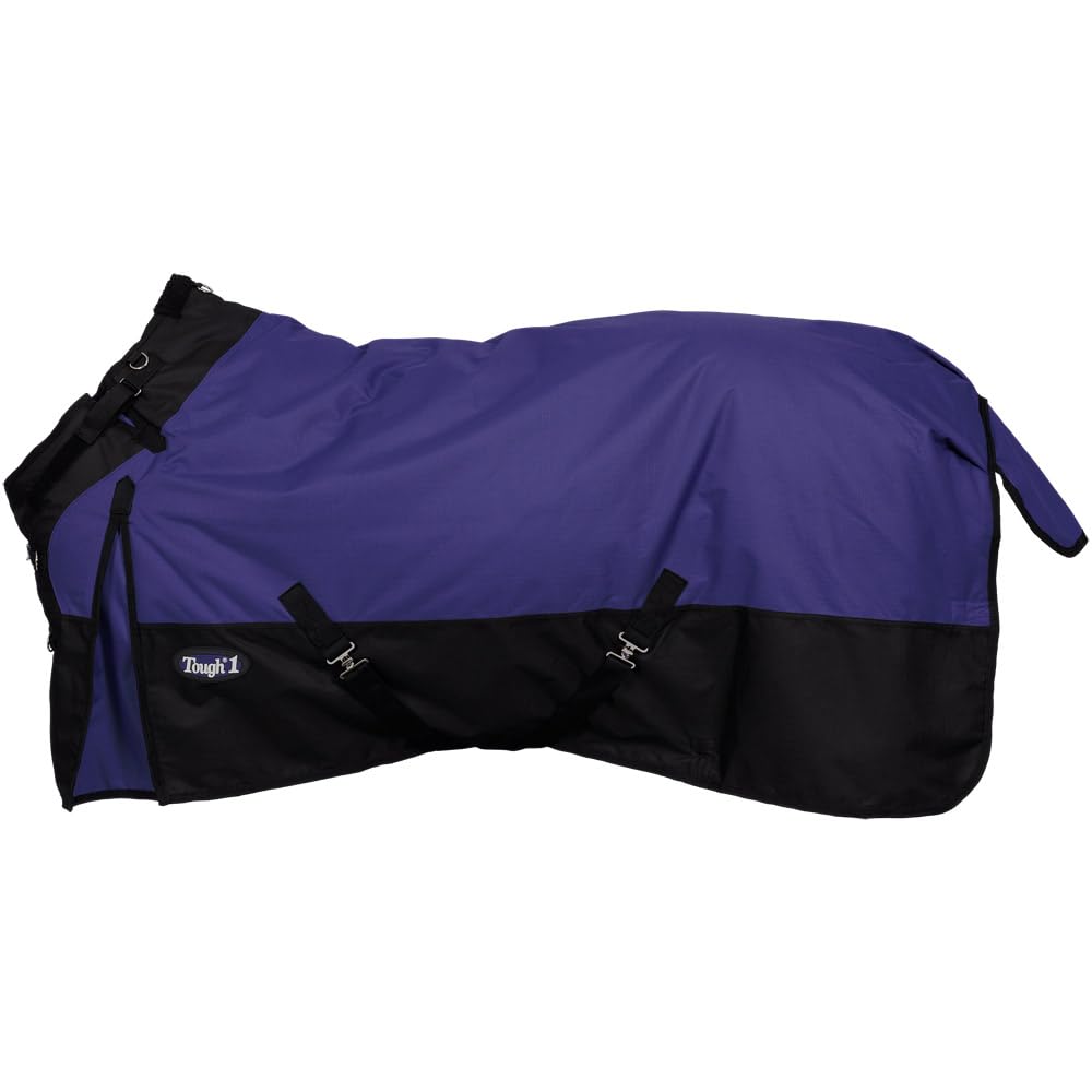Tough1 Snuggit Turnout 300g 72in purple blanket provides waterproof protection and warmth for winter turnout