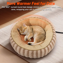 Tovve heated cat bed inner soft filling close-up highlights plush comfort for joints