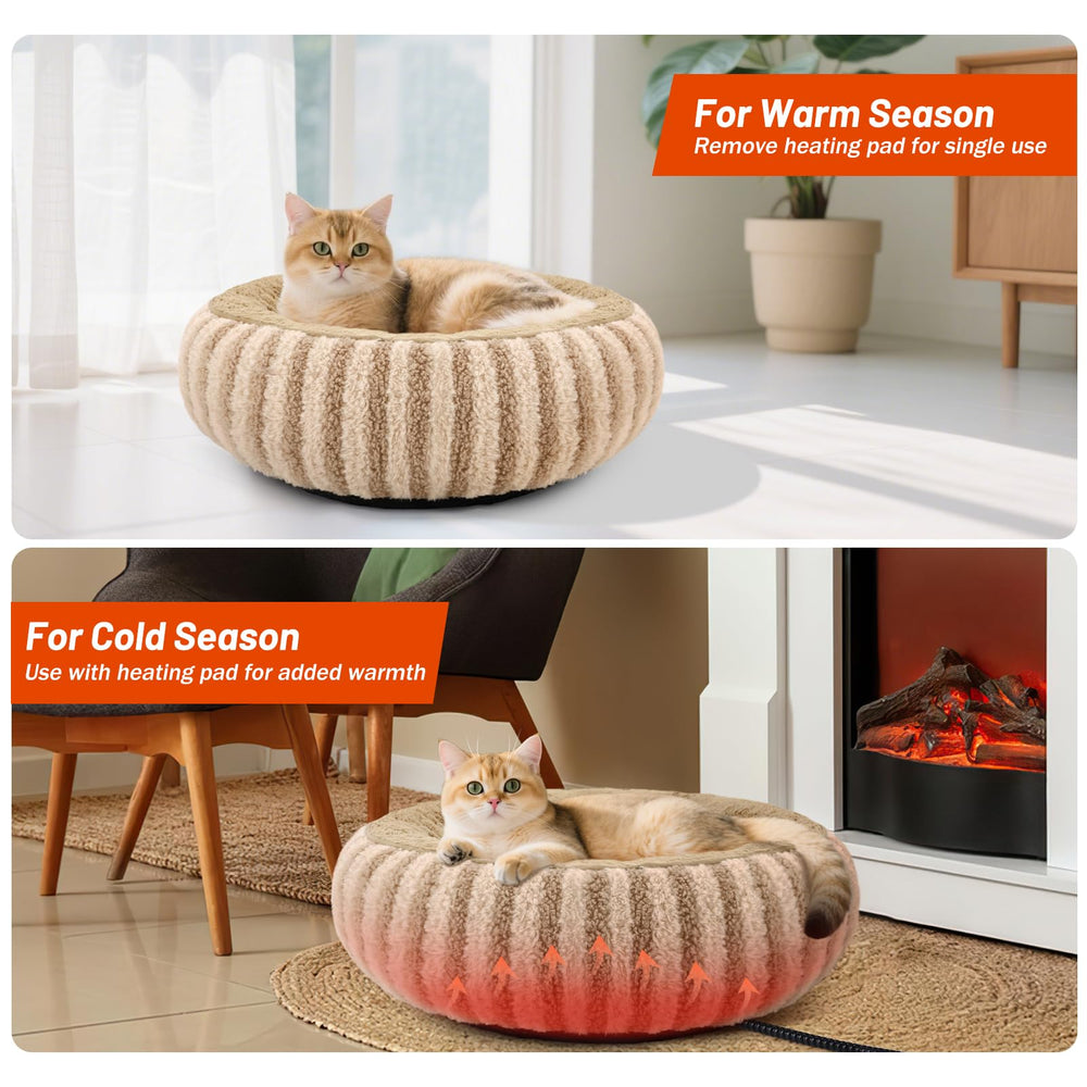 Tovve heated cat bed waterproof shell protects against spills and accidents