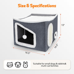 Tovve heated cat house front angle highlighting sturdy exterior for easy entry