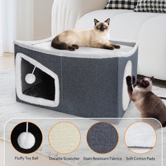 Tovve heated cat house heating pad detail highlights rapid, stable warmth.