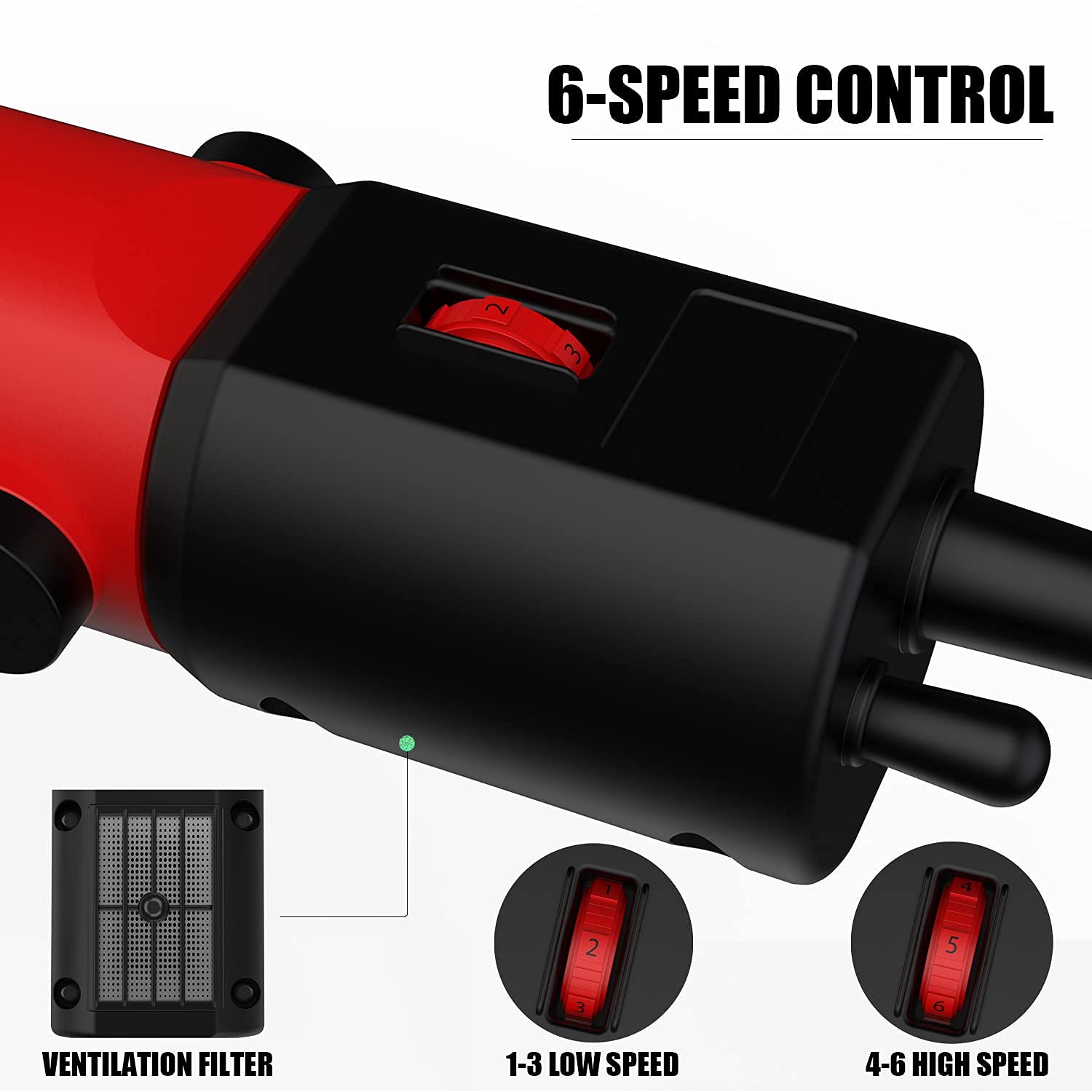 Towiac 550W cooling spray feature aiding heat management during clipping