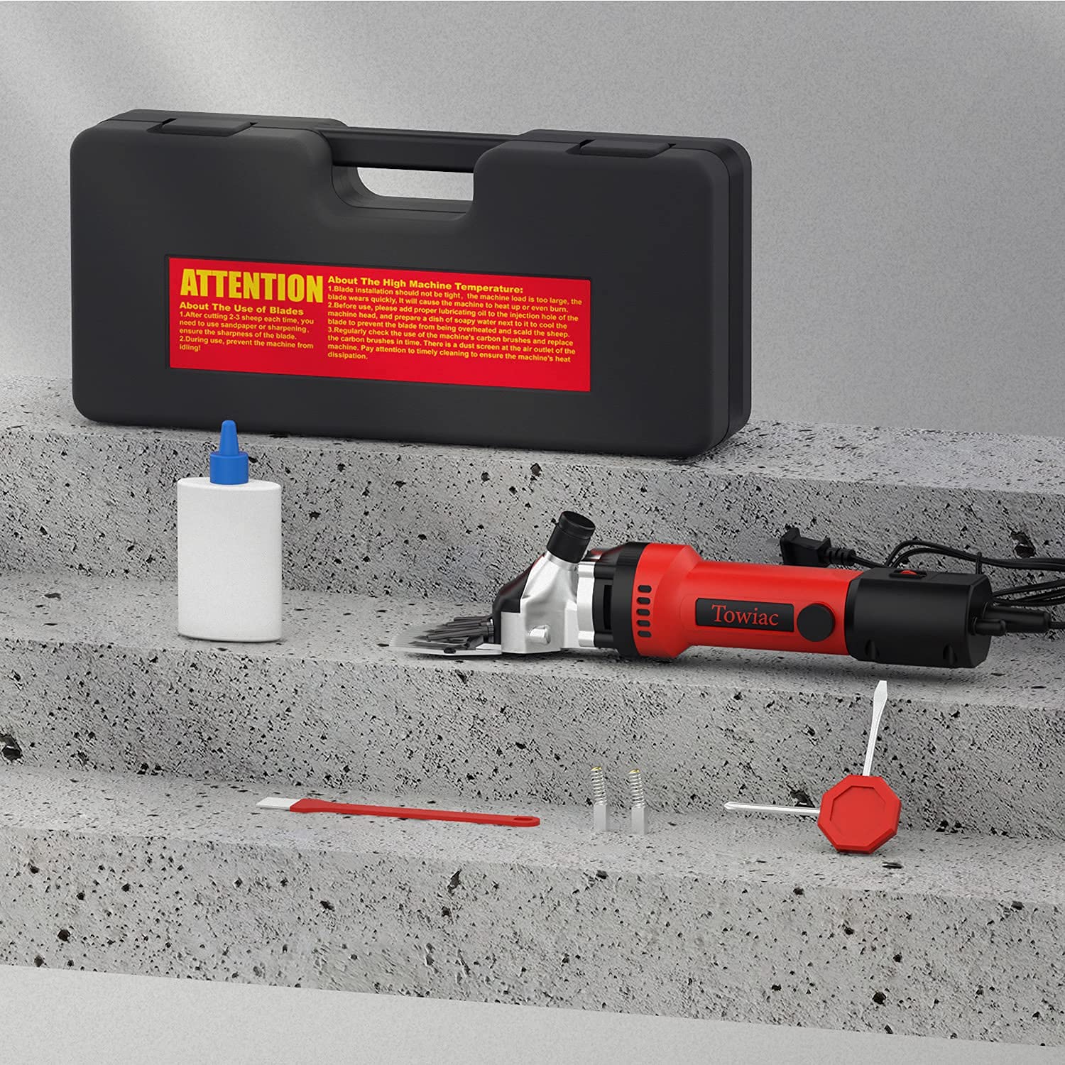 Towiac 550W heavy-duty tool clipping goats and sheep with steady performance