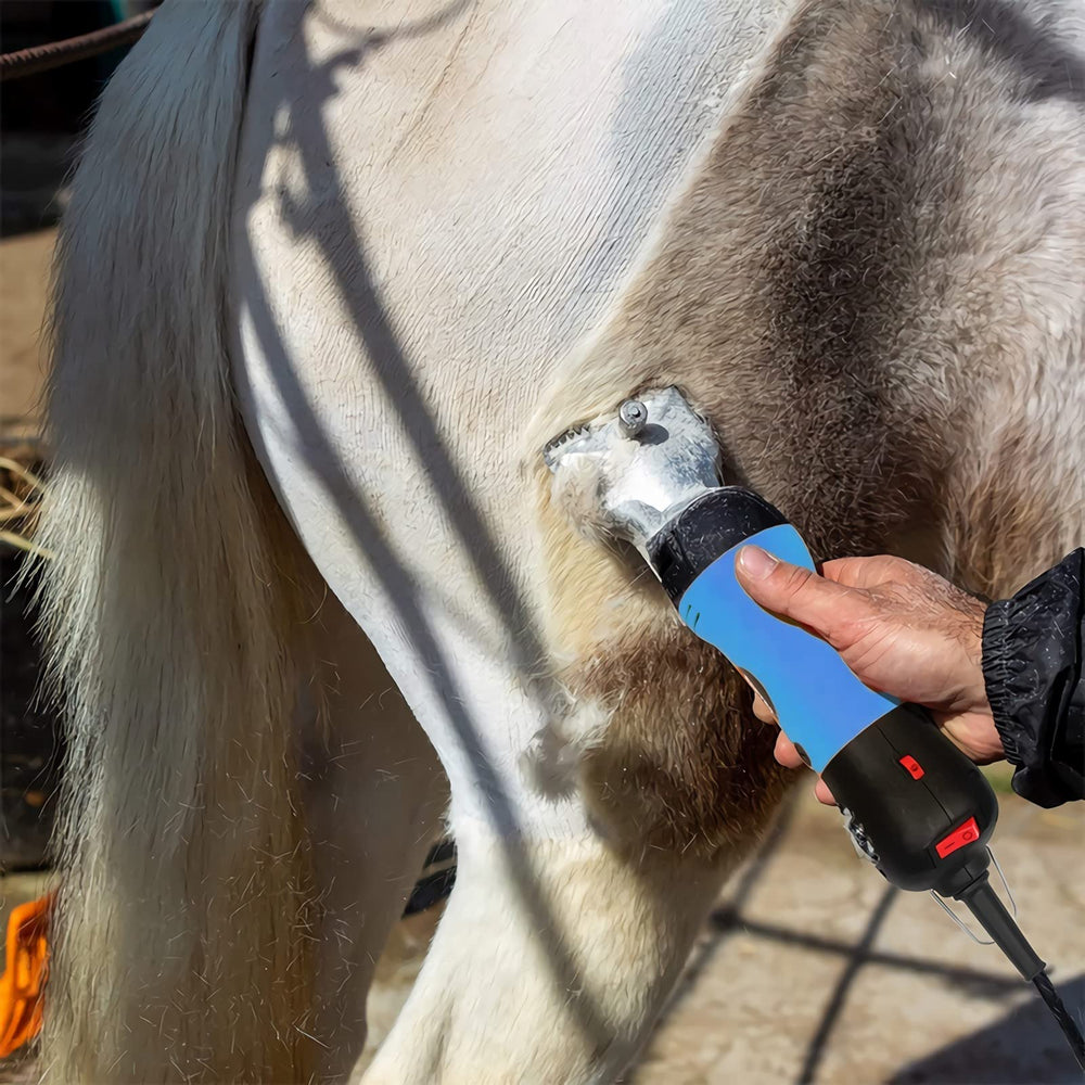 Towiac clippers in use on thick-coated animals during shearing