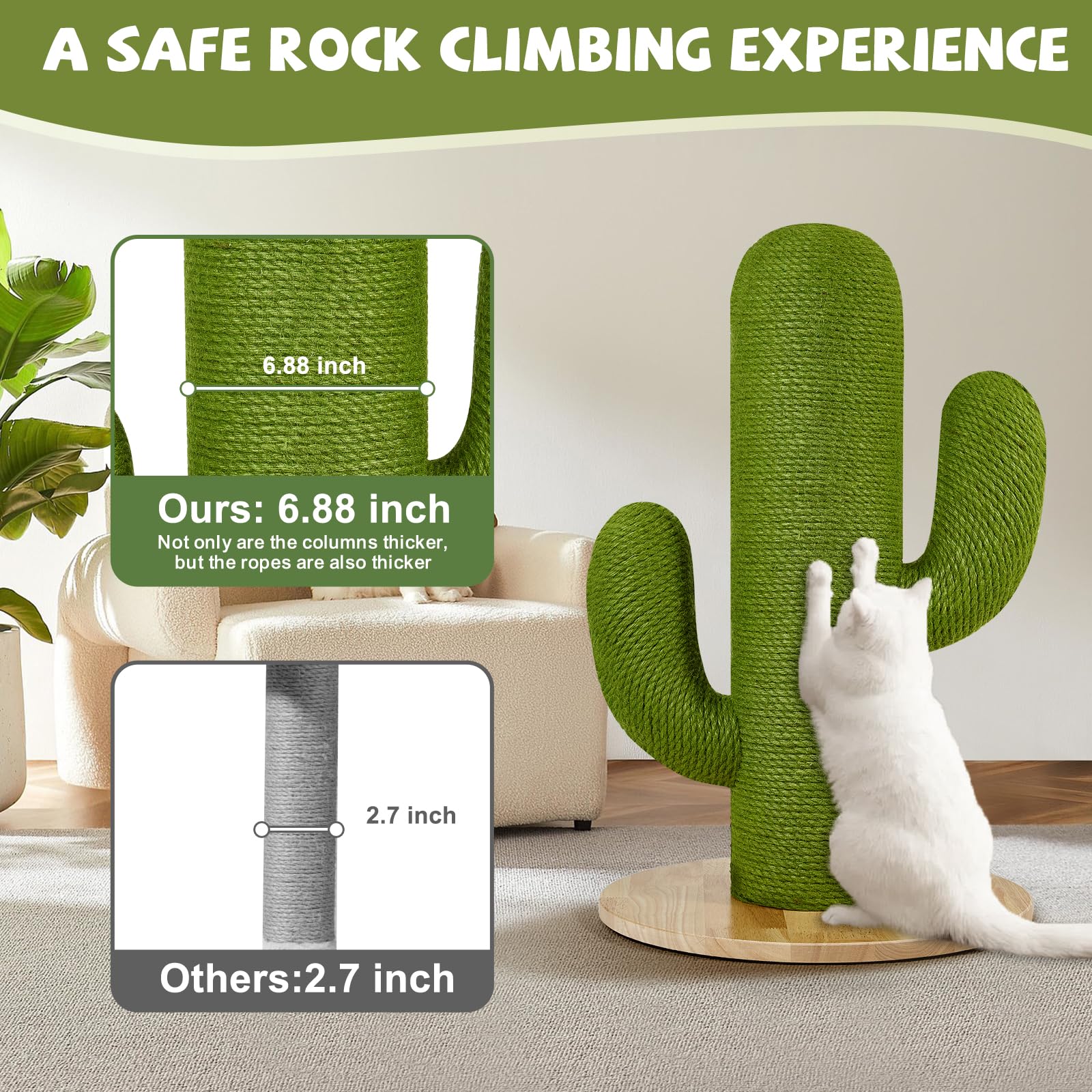 TownTime 27.55-inch tall post enables full-body stretch for healthier joints.