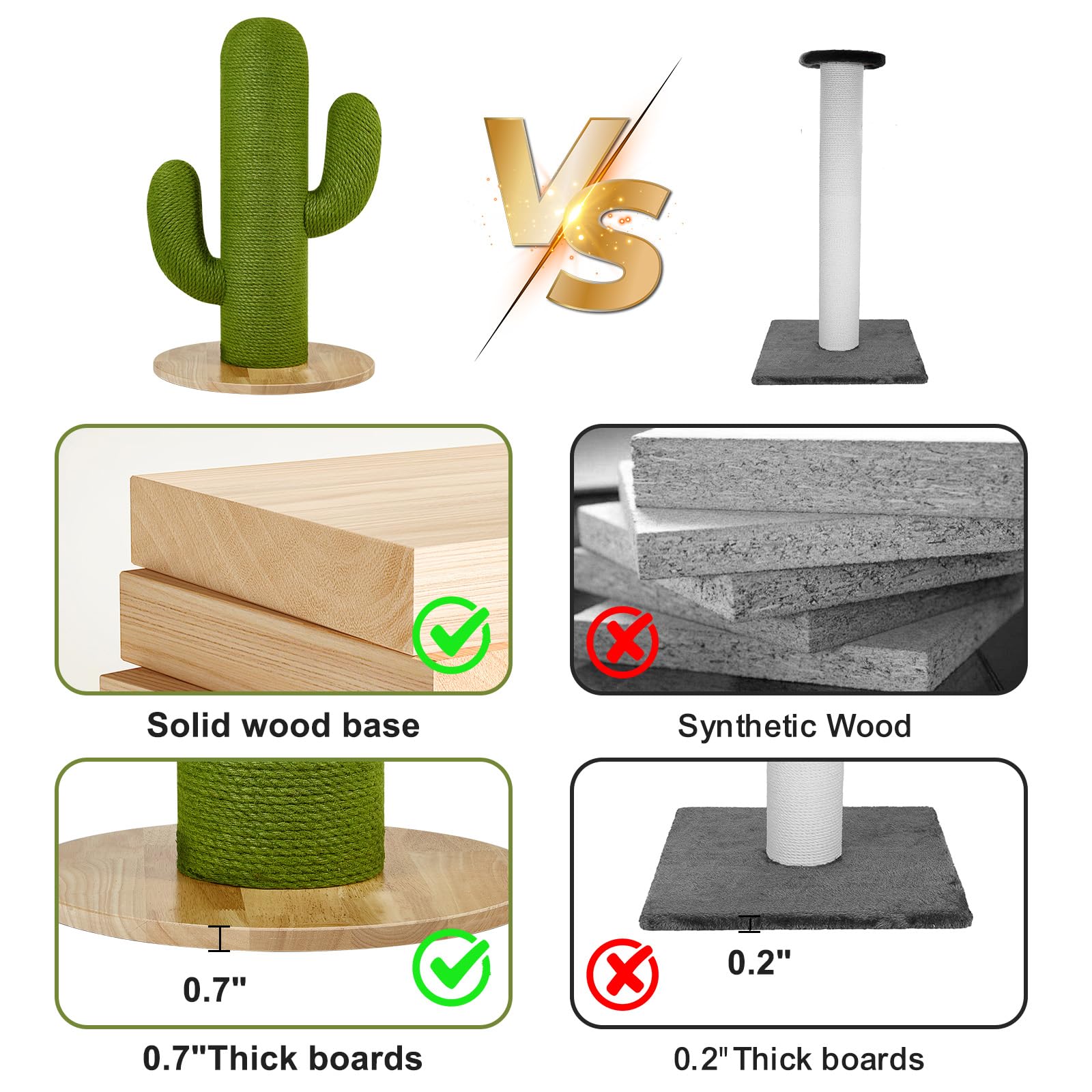 TownTime indoor scratching post provides a dedicated space to scratch to protect furniture.