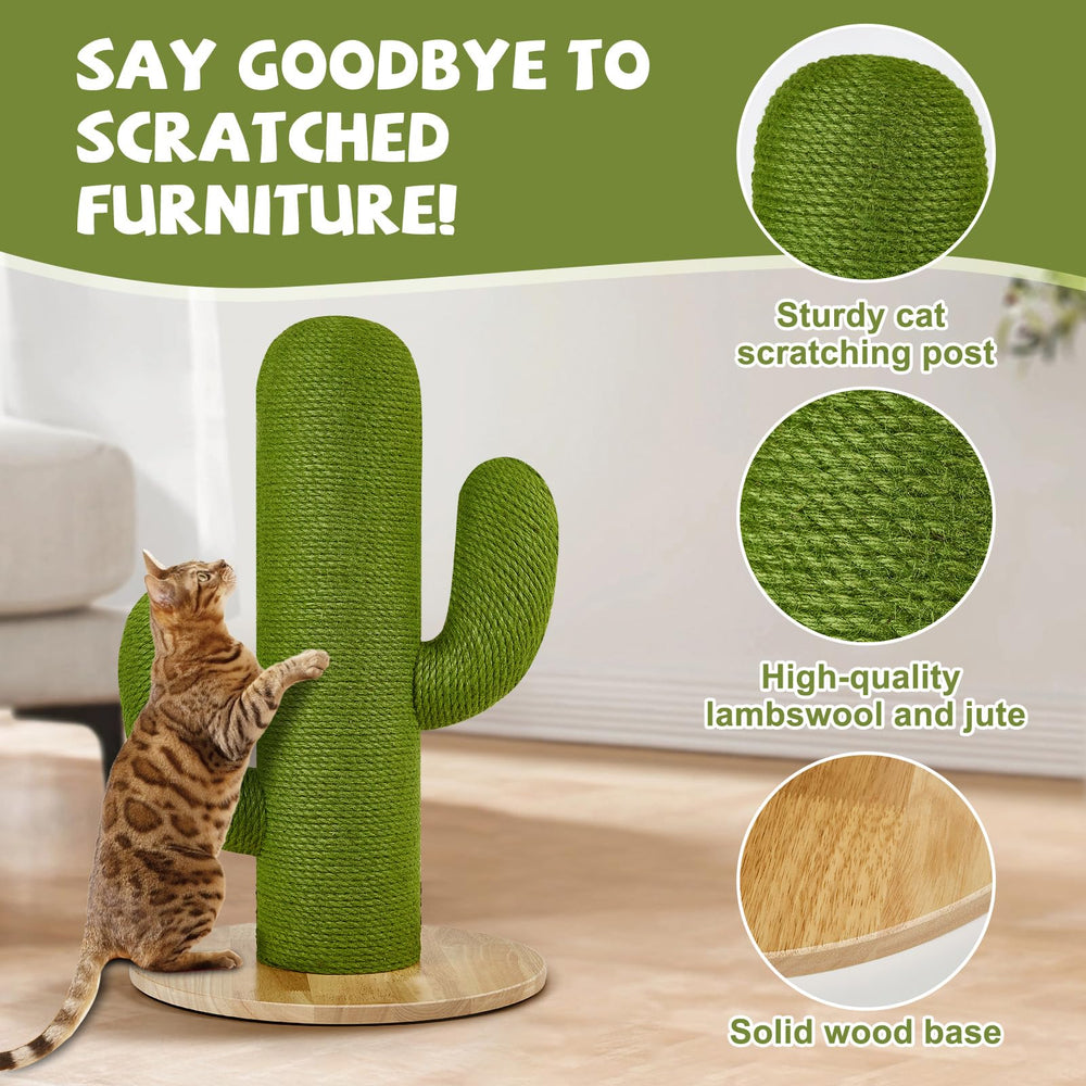 TownTime cat post shows natural jute texture for varied scratching surfaces.