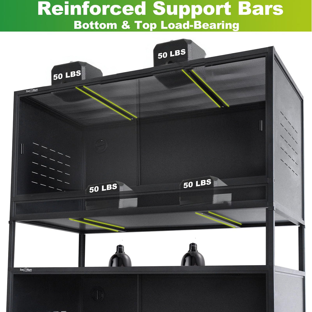 ToxiRium terrarium cable management organizer keeps cords tidy and safe.