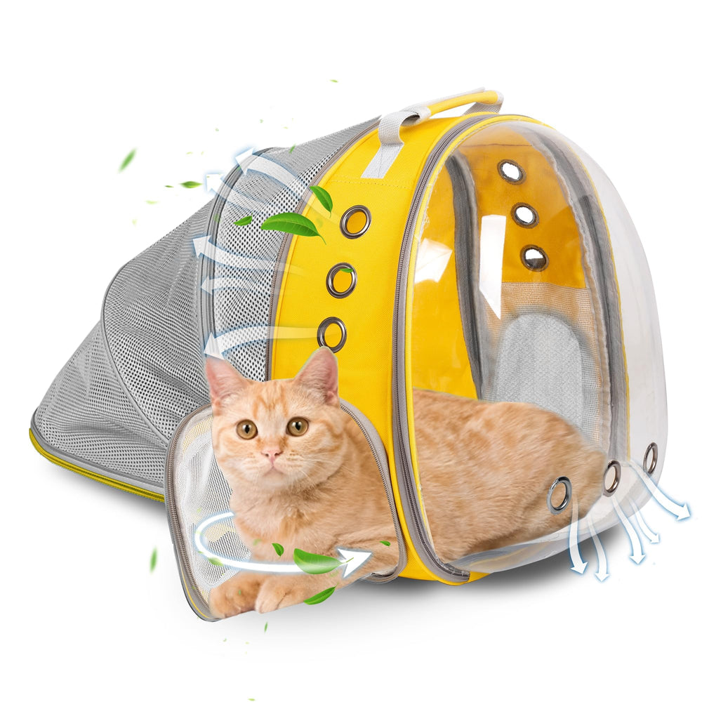 TOYSINTHEBOX cat backpack bubble window enhances visibility during vet trips and walks