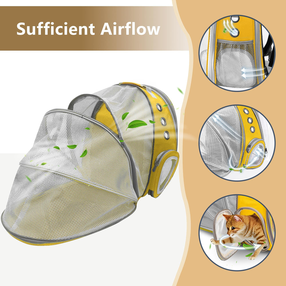 TOYSINTHEBOX cat backpack safety hook prevents escapes during travel
