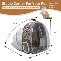 TOYSINTHEBOX cat backpack ventilation system keeps air circulating on outdoor trips.