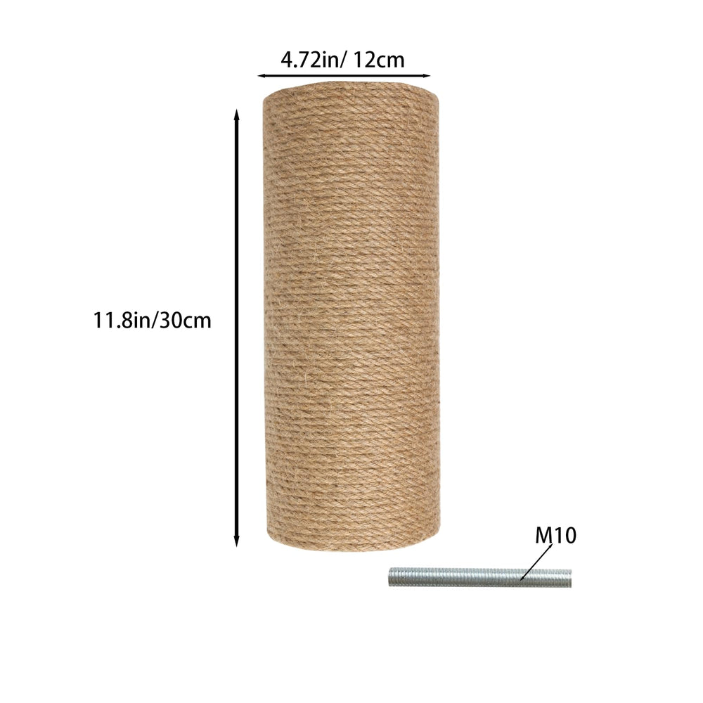 TQEW sisal post texture closeup highlights sturdy scratching surface