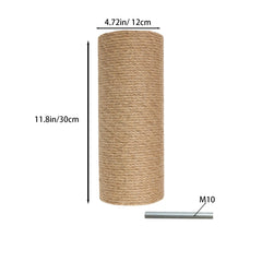 TQEW sisal post texture closeup highlights sturdy scratching surface