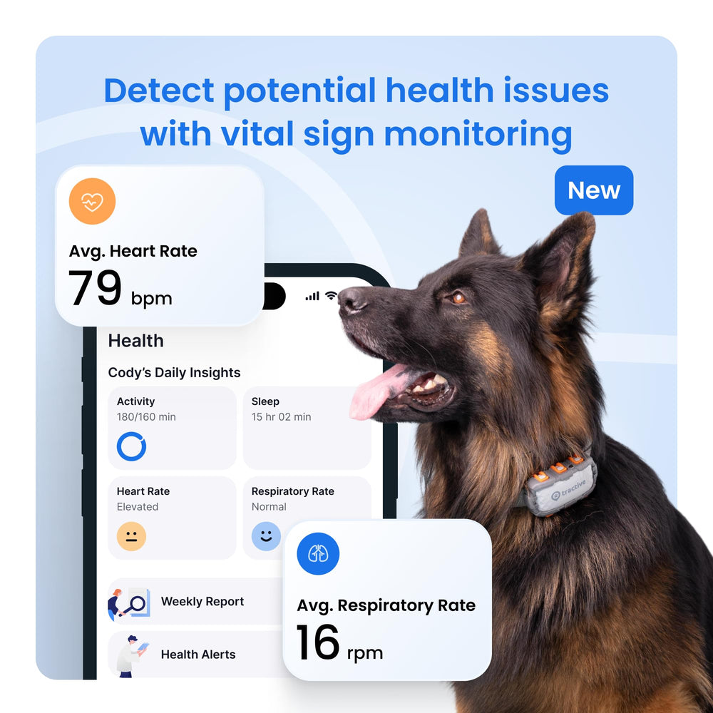 Tractive XL respiratory rate monitor for observing breathing patterns.