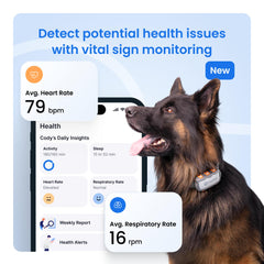 Tractive XL respiratory rate monitor for observing breathing patterns.