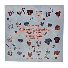 Trader Joe's A advent calendar for dogs featuring salmon treats to delight pups daily.