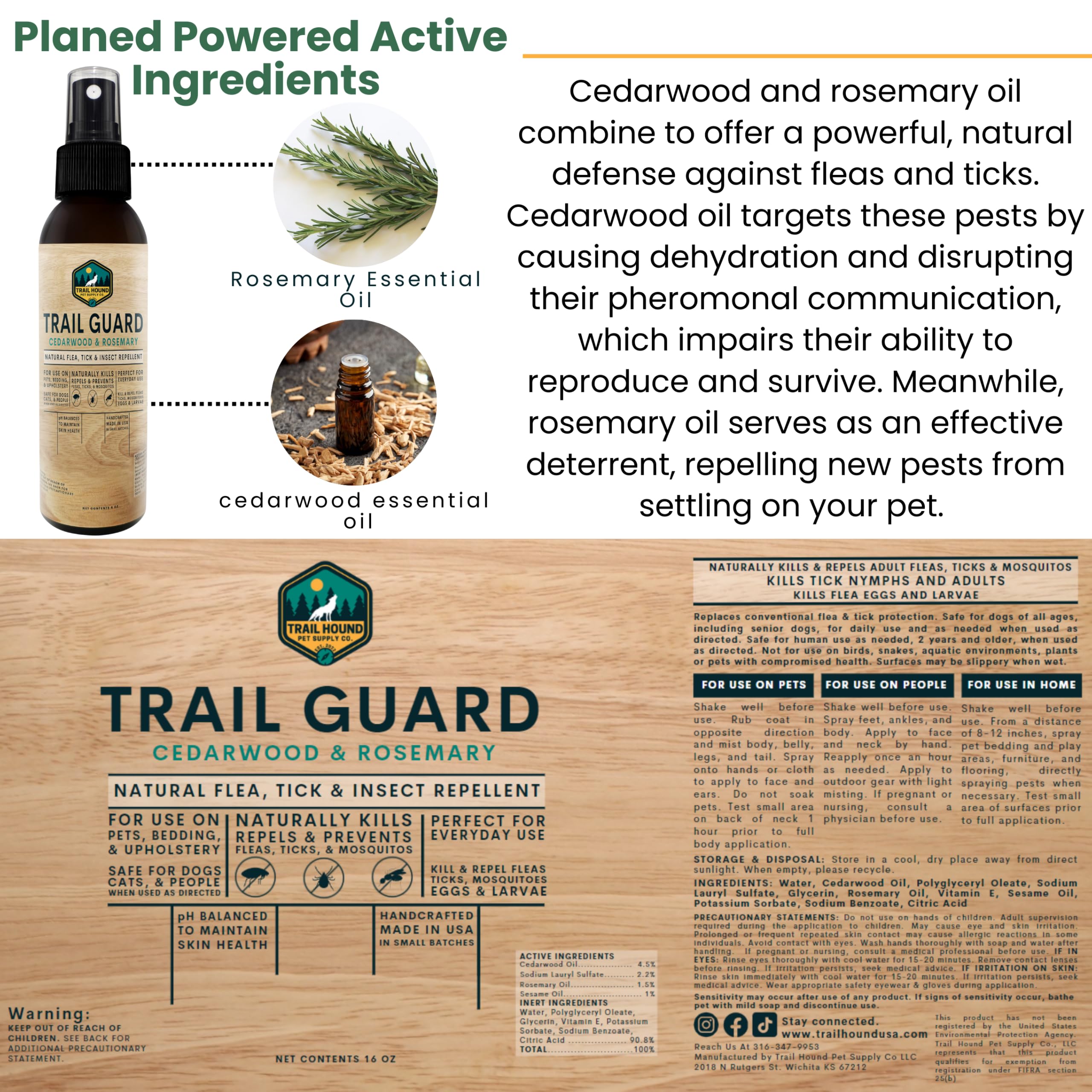 Trail Guard 3x active ingredients deliver stronger natural pest defense