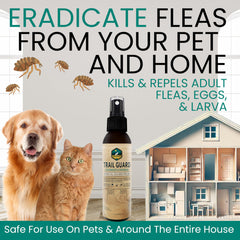 Trail Guard active protection against fleas, ticks, and mosquitoes on contact