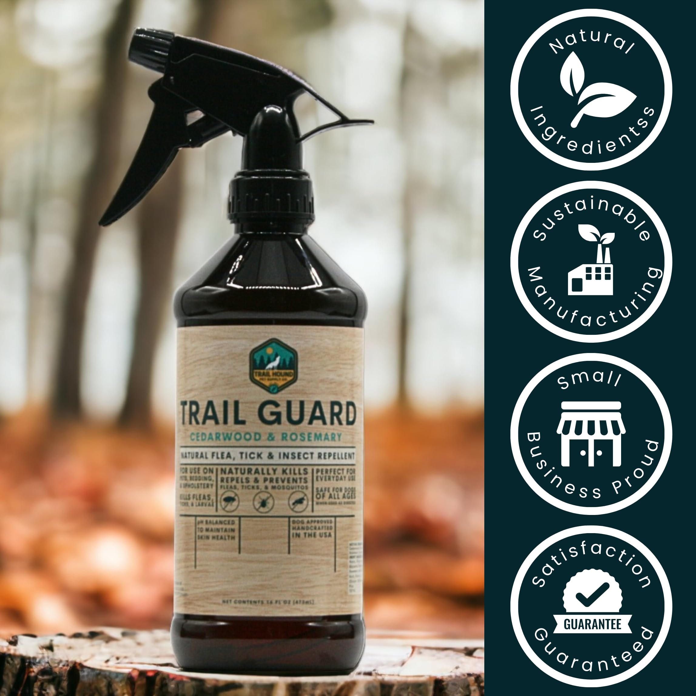 Trail Guard USA-made sustainable production with cruelty-free promise