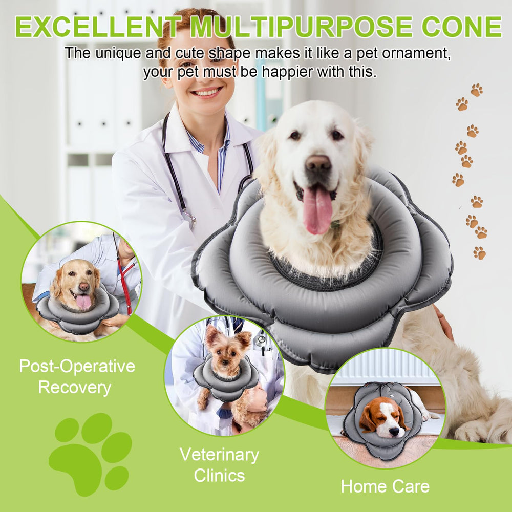 Transni donut collar folded for travel demonstrates compact storage and portability.