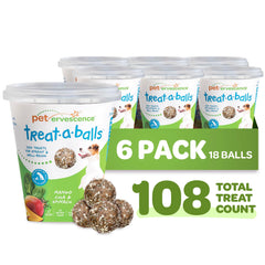 TREAT-A-BALLS bulk dog treats packside shows natural ingredients for healthy snacking