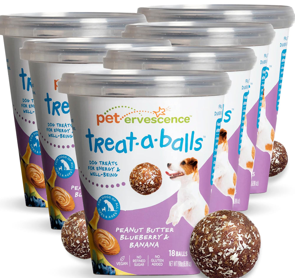 TREAT-A-BALLS chewy dog treats close-up showing soft texture for easy chewing