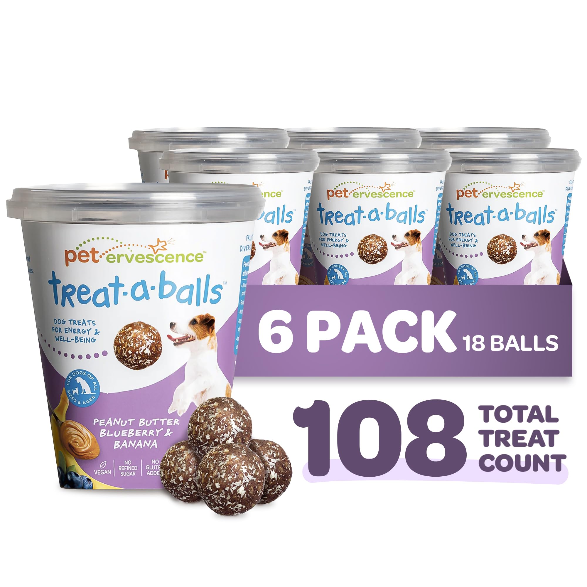 TREAT-A-BALLS peanut butter flavor treats in a jar ideal for training rewards