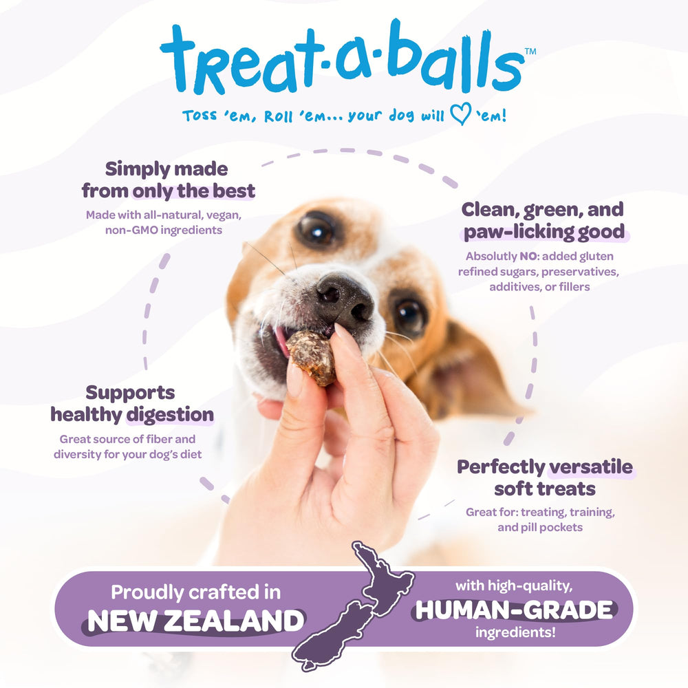 TREAT-A-BALLS training-reward moments with soft-chewy bites for all breeds