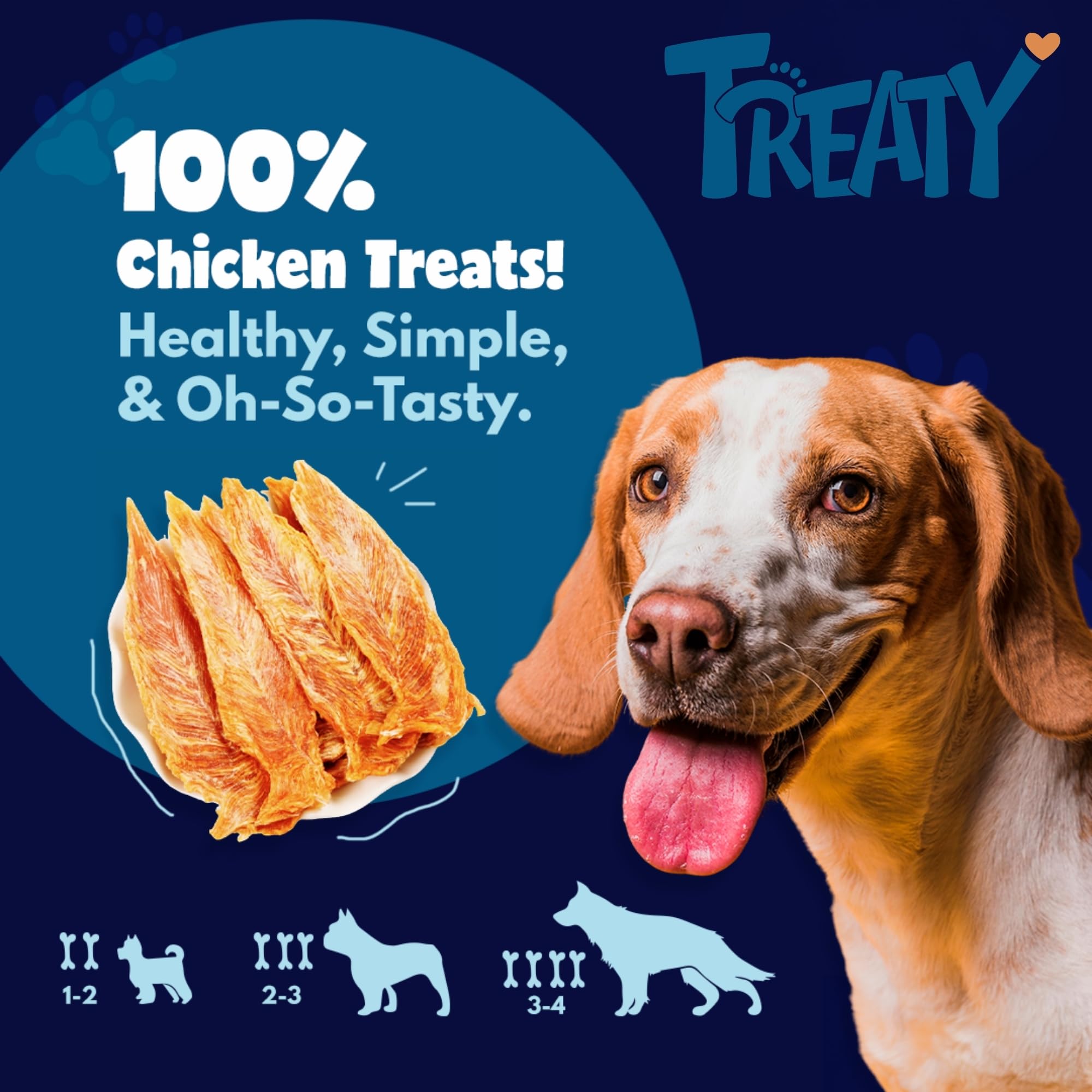 Treaty-100-percent-chicken-treats-ingredients: simple, protein-focused ingredients for straightforward treats.