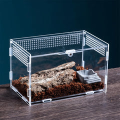 TREELF micro habitat terrarium inside layout shows versatile pet setup