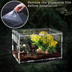 TREELF micro habitat terrarium substrate included enables naturalistic bedding