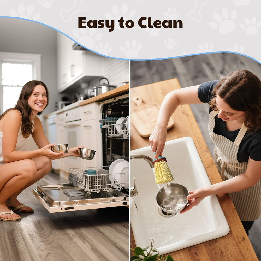 Trekora stainless steel bowls are dishwasher safe for quick cleaning