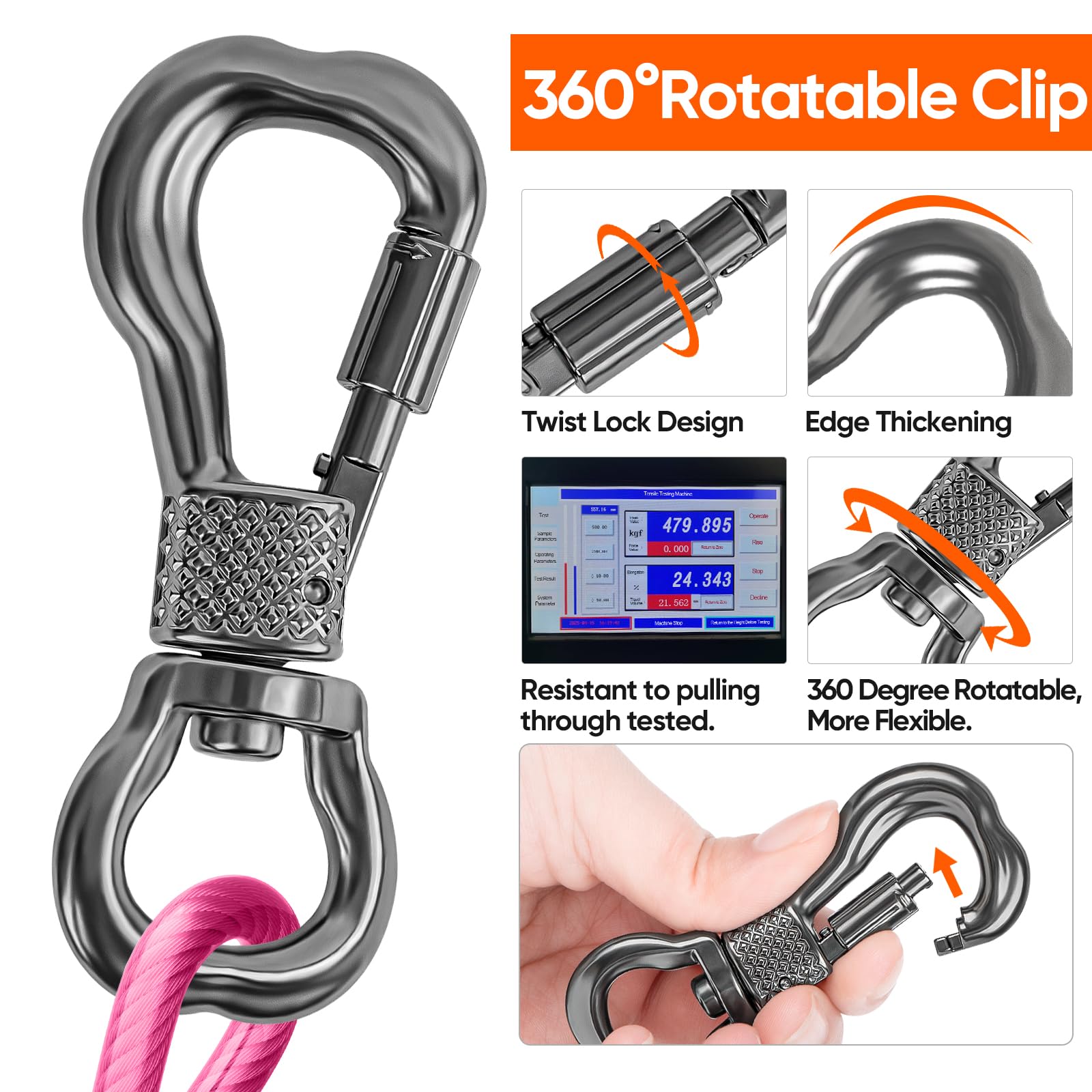 Tresbro 304 stainless steel buckle close-up emphasizing rust resistance and reliability.