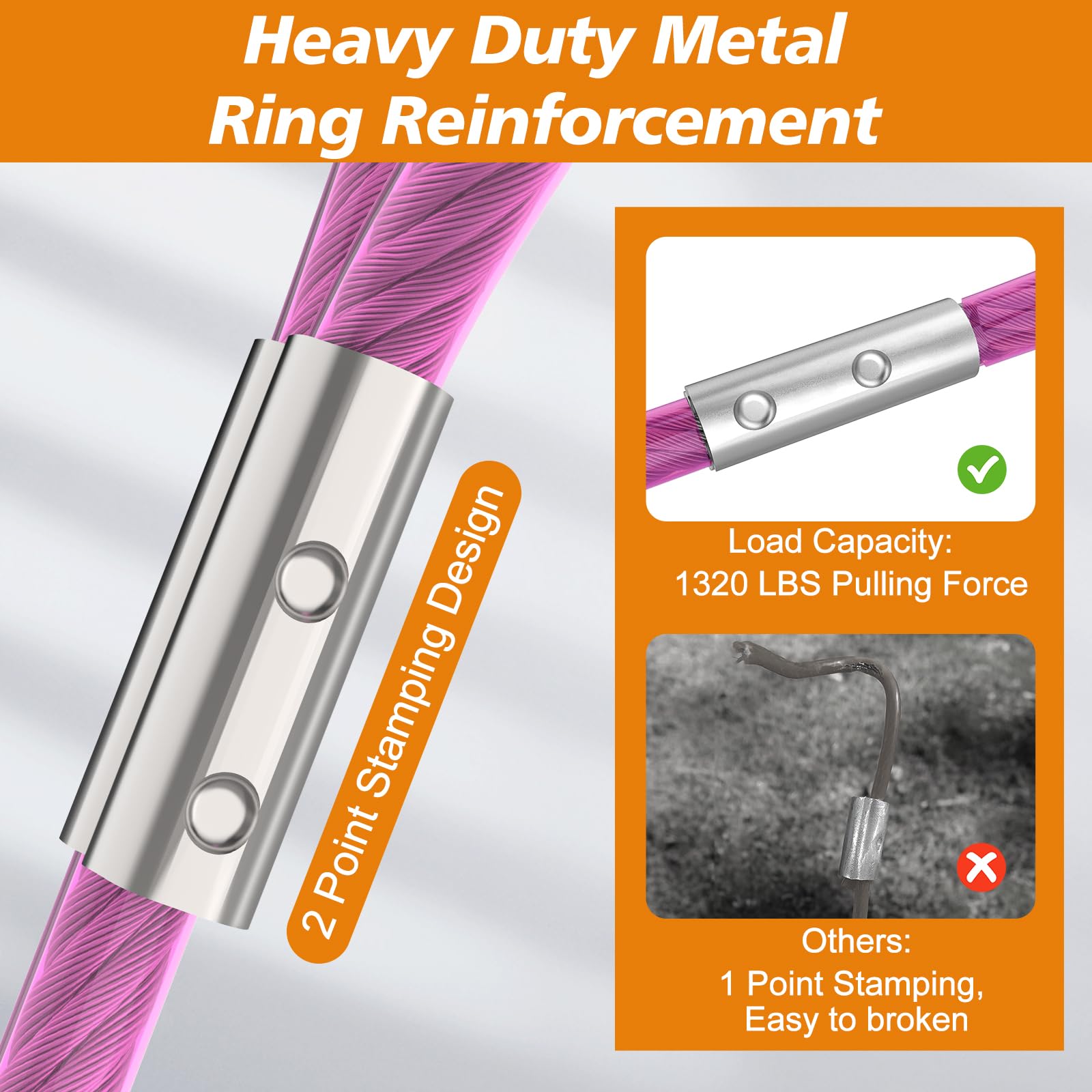 Tresbro heavy-duty 7x19 stainless core for lasting strength