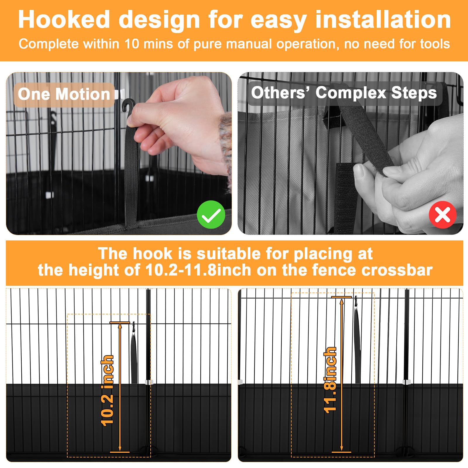 Tresbro Guinea Pig Cage Liner thickened corner design adds durability against claws and movement.