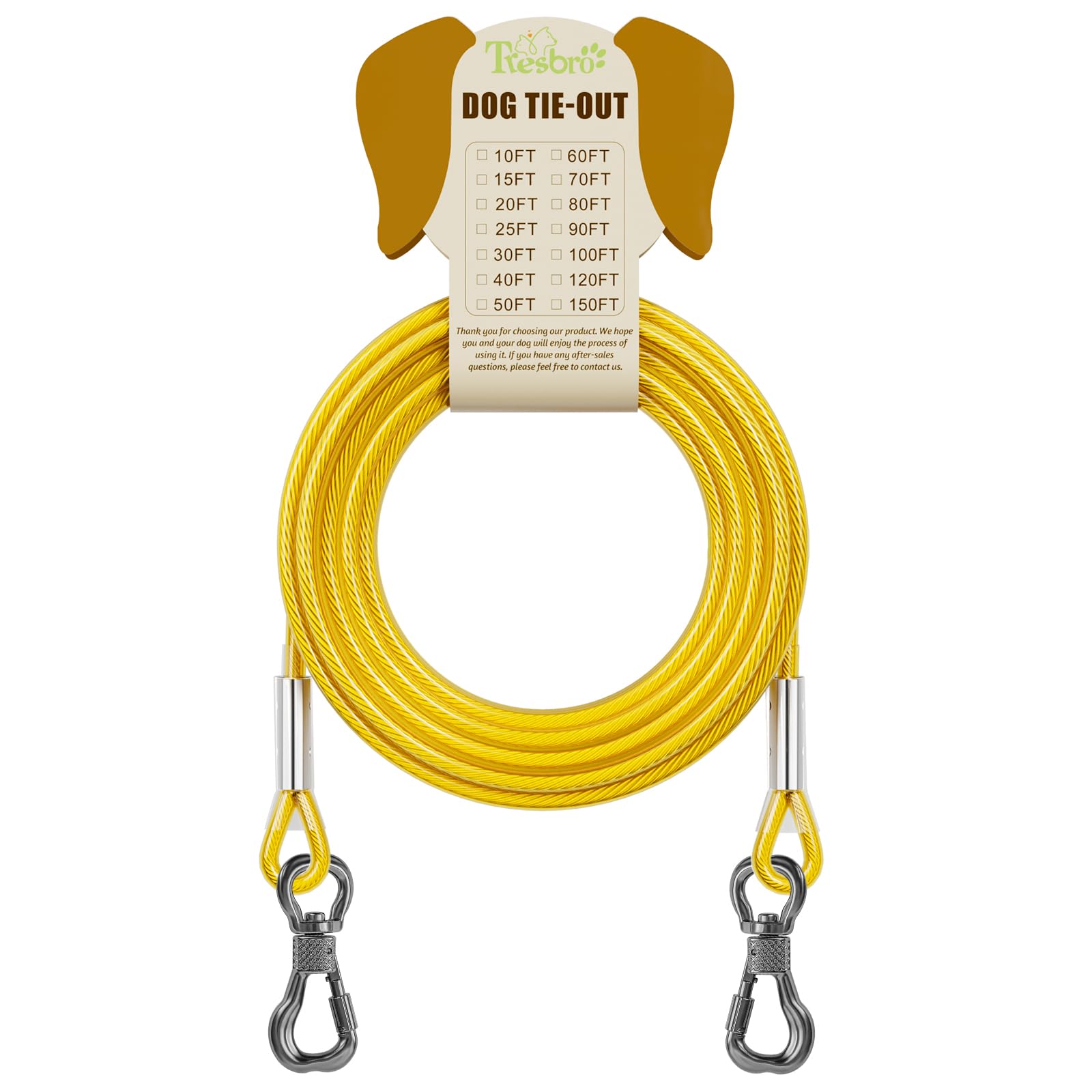 Tresbro outdoor tie-out for camping or park activities keeps dogs secure while you relax.