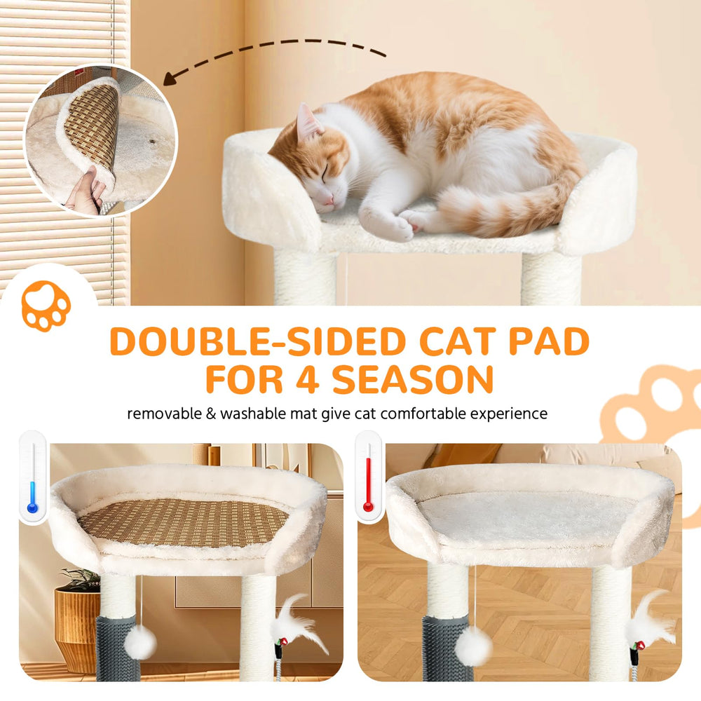 Tressel natural sisal scratcher resists playful claws for longer-lasting surfaces.