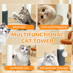 Tressel wooden cat tree assembly shows sturdy construction and simple setup.