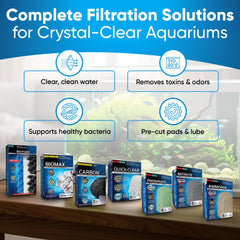 Trident Nova bio-foam with large pores supports beneficial biofiltration.