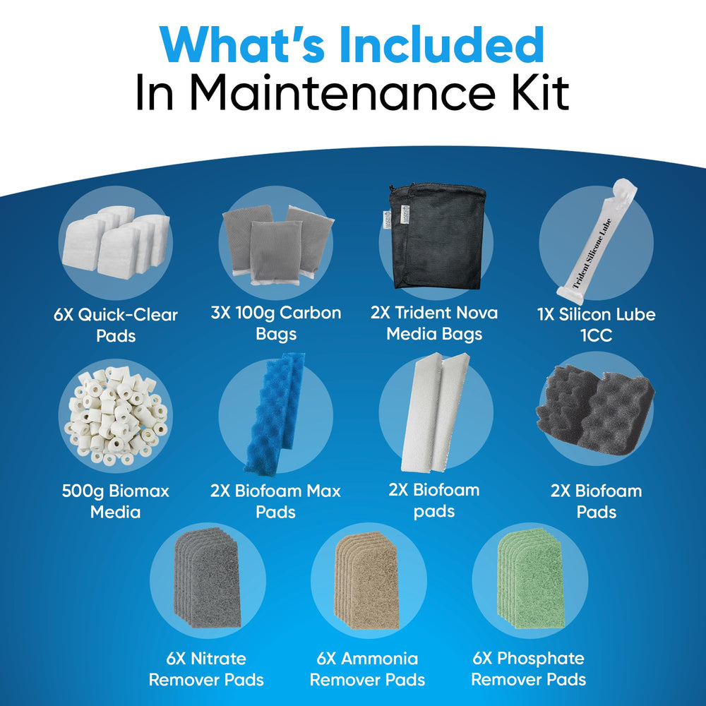 Trident Nova carbon packs improving water clarity and odor control.