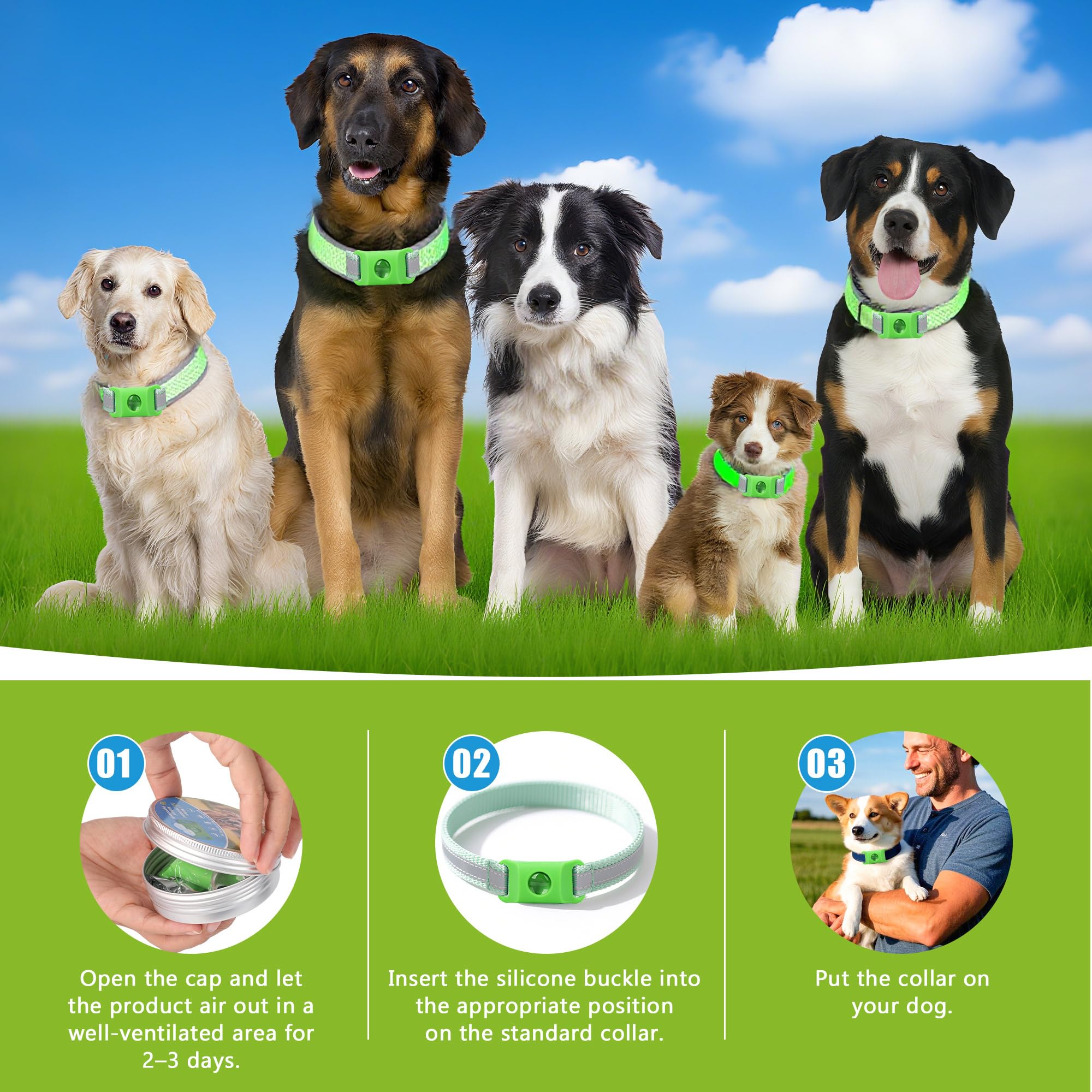 Trihood dog tag may have a slight scent at first-use; venting helps