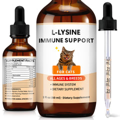 Trihood L-Lysine drops bottle for cats supports immune and respiratory comfort