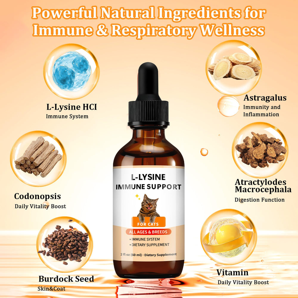 Trihood L-Lysine drops chicken label highlights tasty flavor for routine supplementation