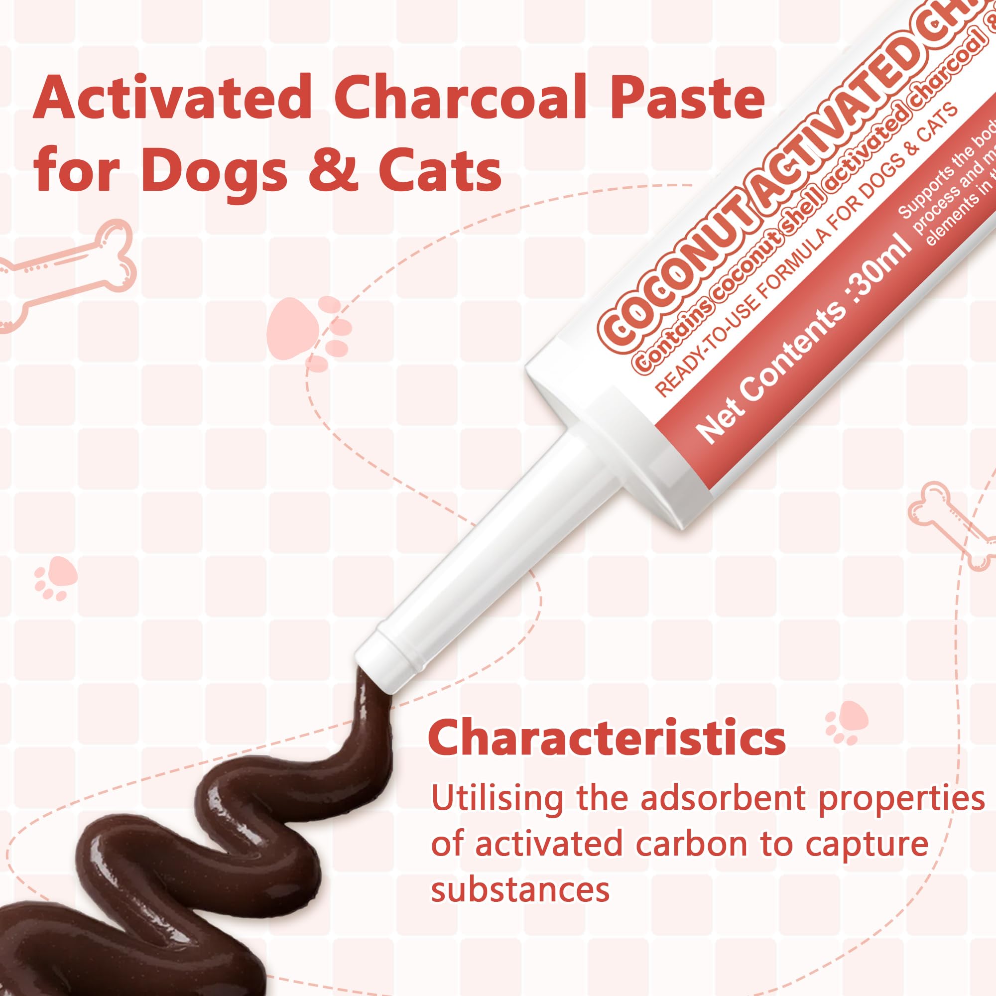 Trihood paste being given to a cat for simple, ready-to-use administration.